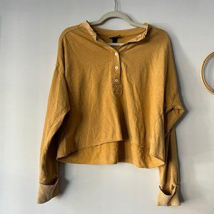 Mustard Yellow Cozy Shirt size M